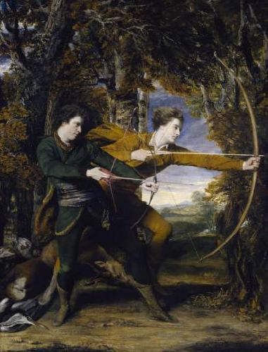 Sir Joshua Reynolds Colonel Acland and Lord Sydney, 'The Archers Sweden oil painting art